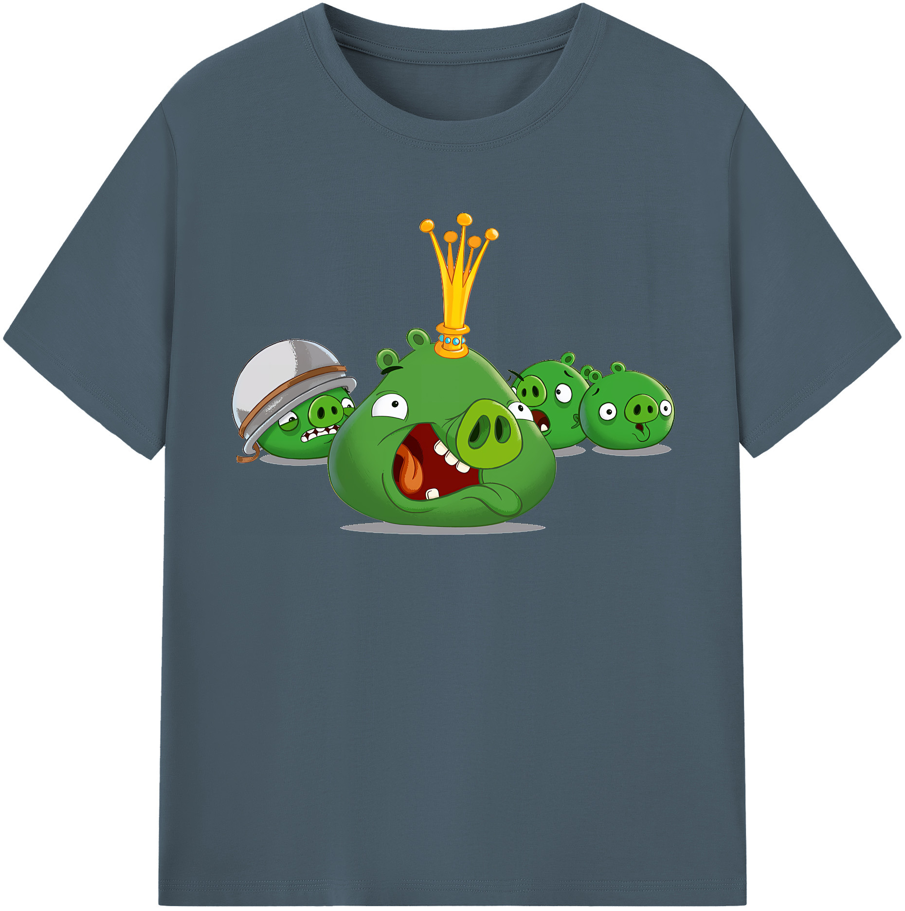 （画像用） Angry Birds アングリーバード 綿100％半袖Tシャツ（フロントプリント）